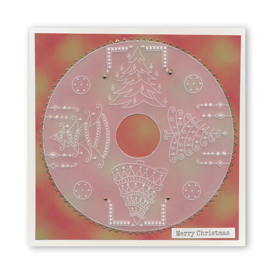 Barbara's Christmas Tree Sampler A4 Square Groovi Plate