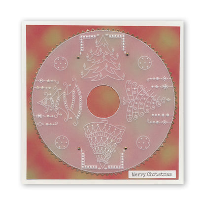 Barbara's Christmas Tree Sampler A4 Square Groovi Plate