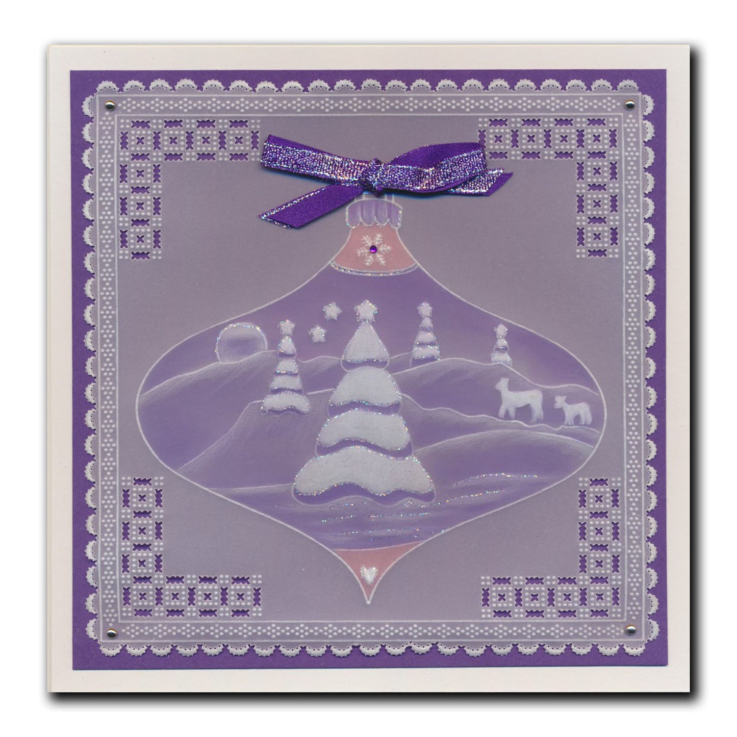 Barbara's Christmas Tree Sampler A4 Square Groovi Plate