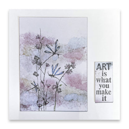 Barbara's Dragonflies, Branches, Twigs & Sprigs Stamp Collection with Earth Elements Card Pack