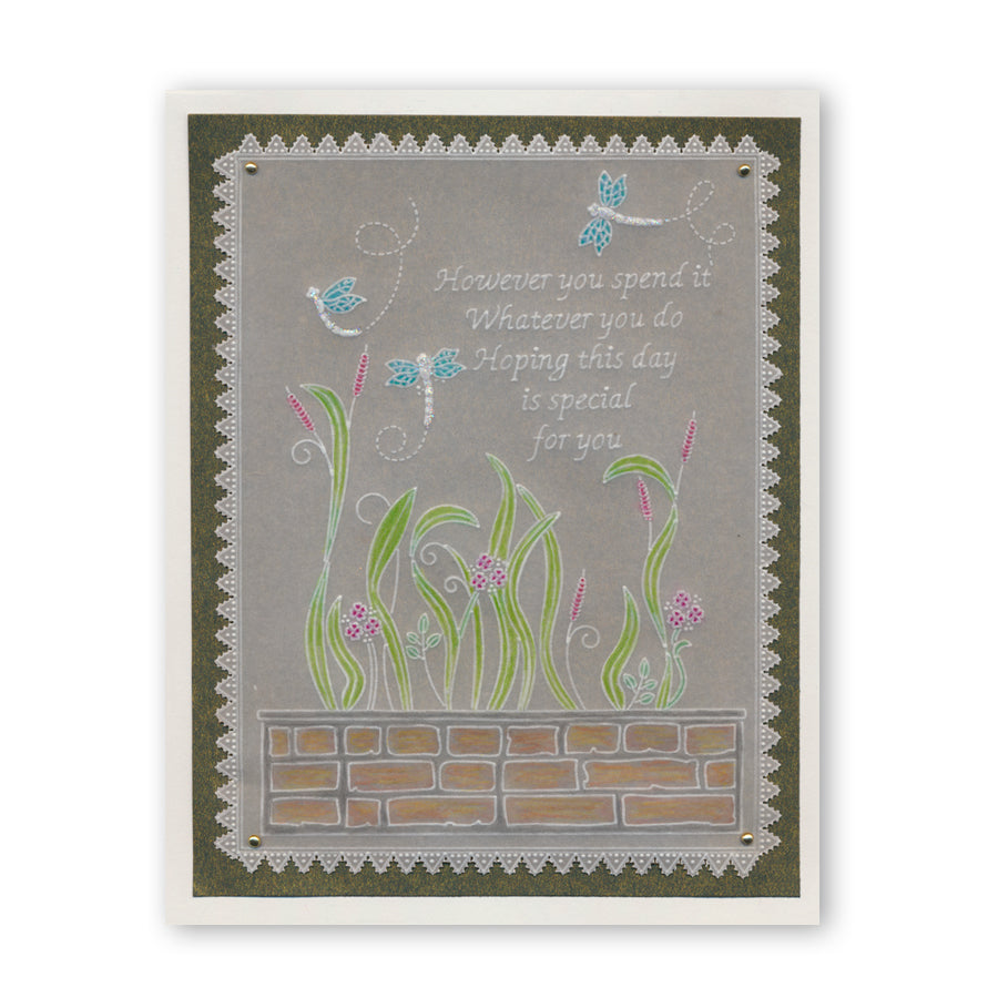 Dragonflies & Reeds A6 Groovi Plate