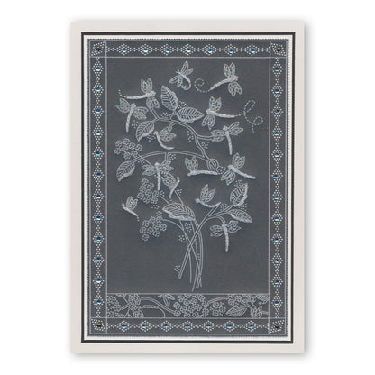 Dragonflies & Reeds A6 Groovi Plate