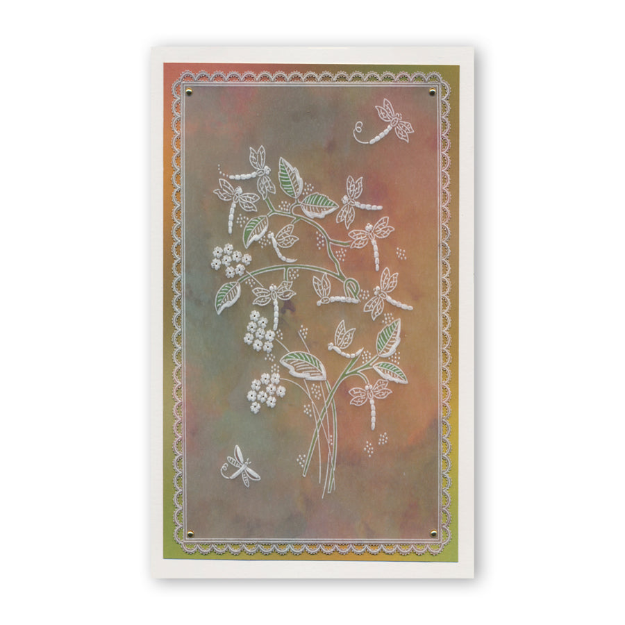 Dragonflies & Reeds A6 Groovi Plate