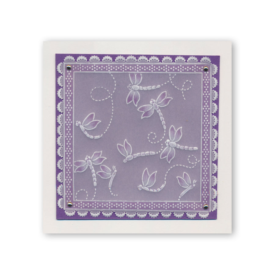 Dragonflies & Reeds A6 Groovi Plate