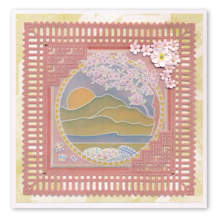 Barbara's SHAC Geisha Doodle A5 Groovi Plate