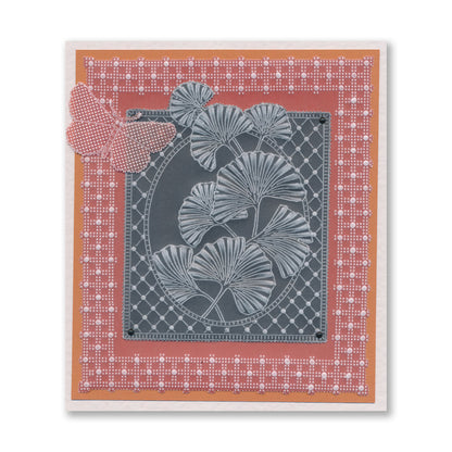 Autumn Floral Spray A6 & Spacer Groovi Plate Trio
