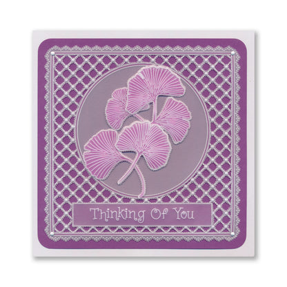 Autumn Floral Spray A6 & Spacer Groovi Plate Trio