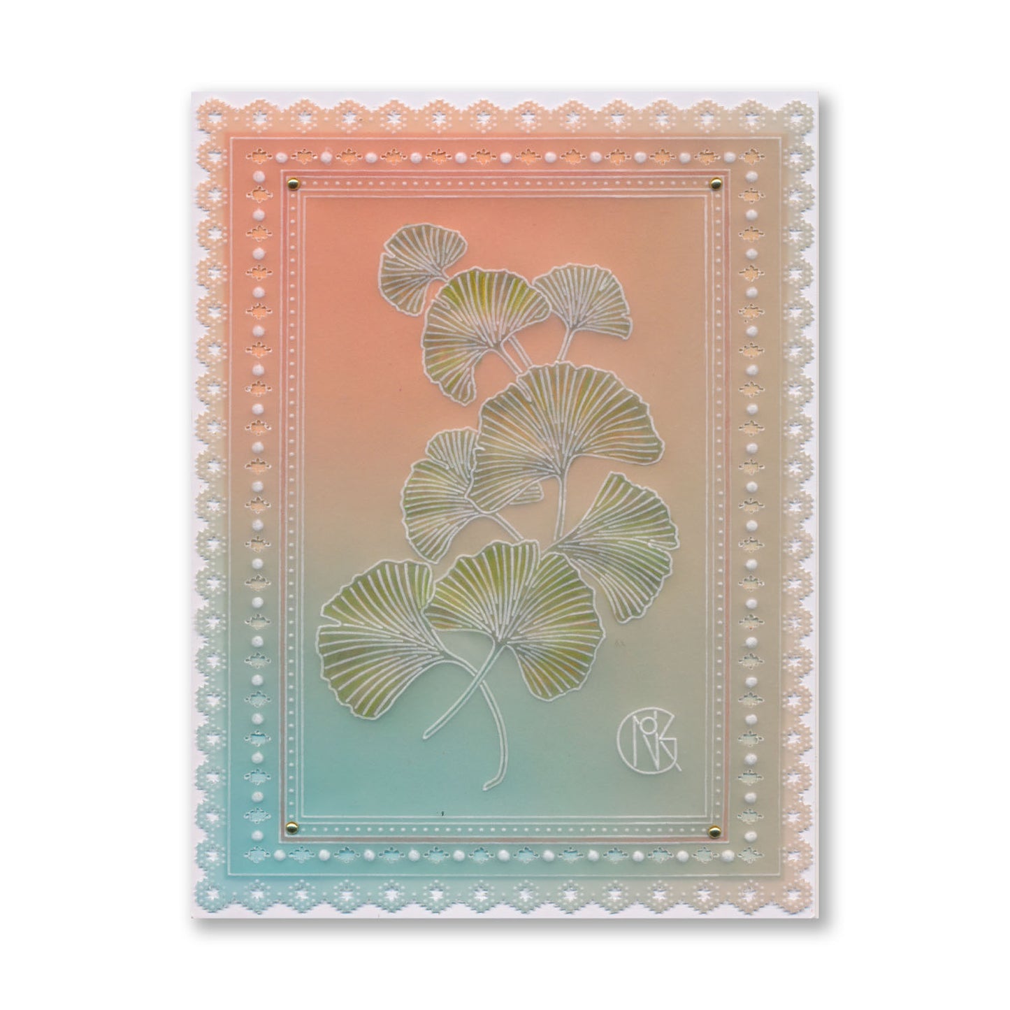 Autumn Floral Spray A6 & Spacer Groovi Plate Trio