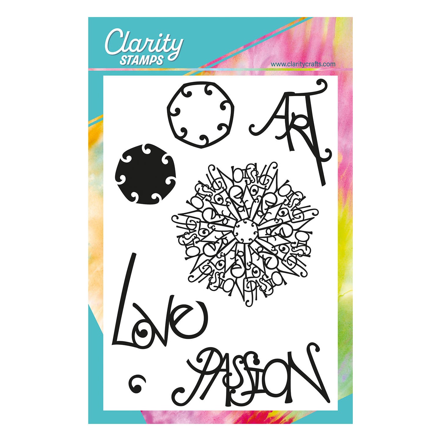 CLEARANCE Barbara's Passion Doodle Round A5 Stamp Set