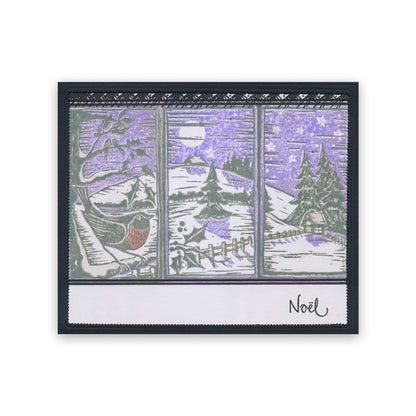 Linocut Winter - Lone Star A5 Square Stamp Set