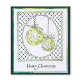 Tina's Round Baubles - Two Way Overlay Christmas Ornaments A6 Stamp Set