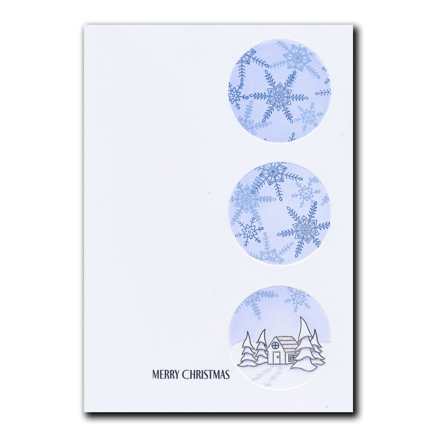 Barbara's SHAC Baubles - Merry Christmas A5 Square Stamp & Mask Set