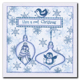 Barbara's SHAC Baubles - Merry Christmas & Season's Greetings A5 Square Stamp & Mask Collection