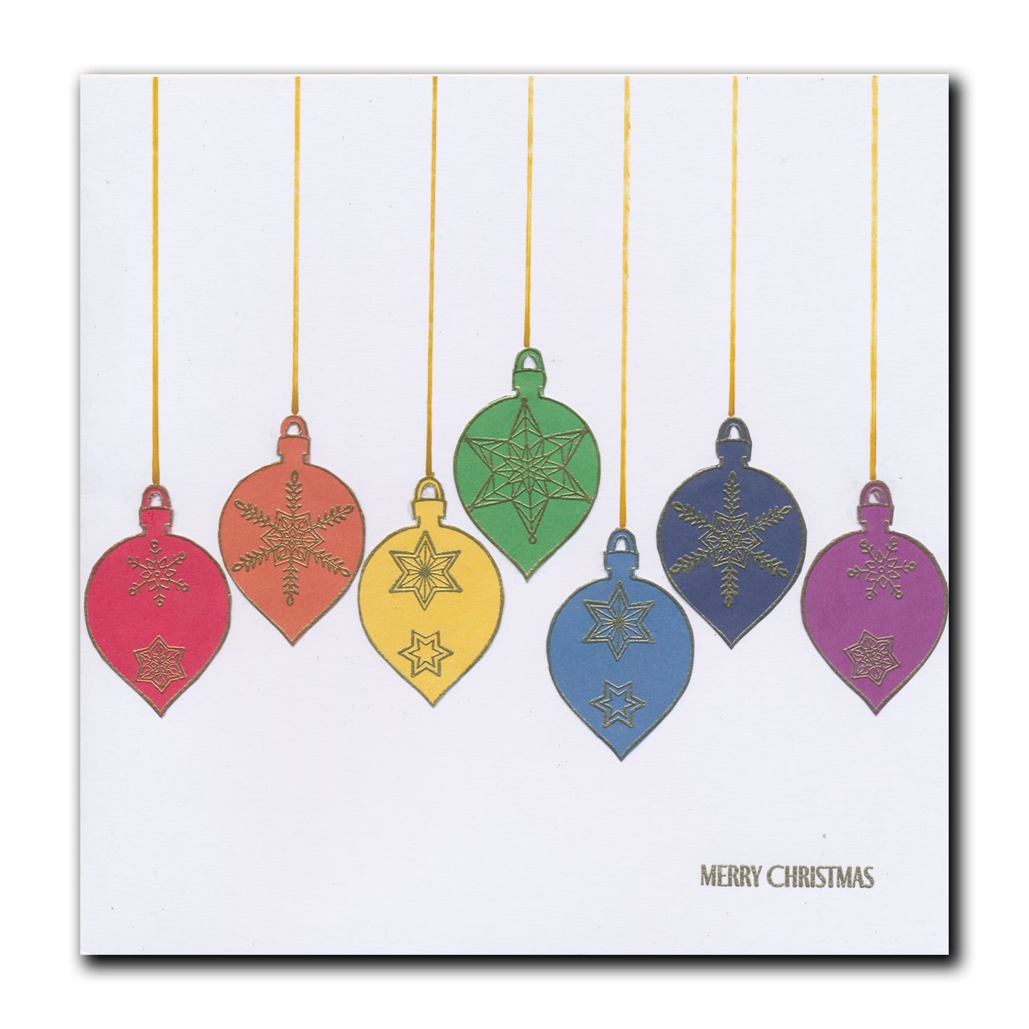 Barbara's SHAC Baubles - Merry Christmas & Season's Greetings A5 Square Stamp & Mask Collection
