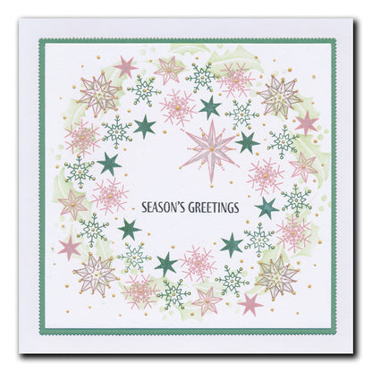 Barbara's SHAC Baubles - Merry Christmas A5 Square Stamp & Mask Set