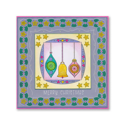 Paper Stitch by Clarity - 07 - Christmas Baubles Embroidery Card Pack