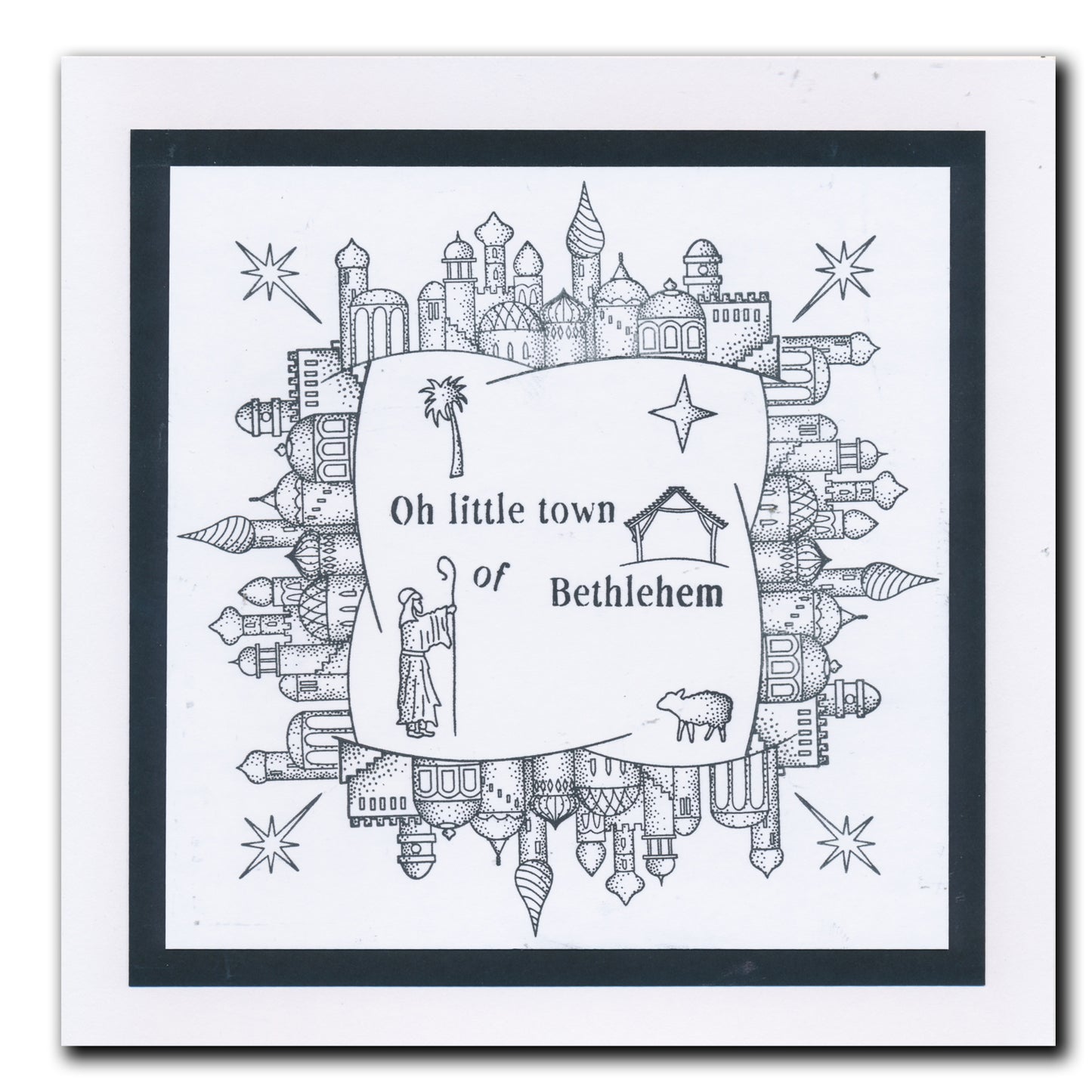 Linda's Oh Little Town of Bethlehem - Christmas Compendium A6 Stamp Set