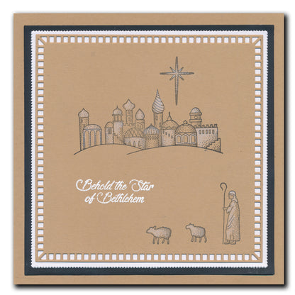 Linda's Oh Little Town of Bethlehem - Christmas Compendium A6 Stamp Set