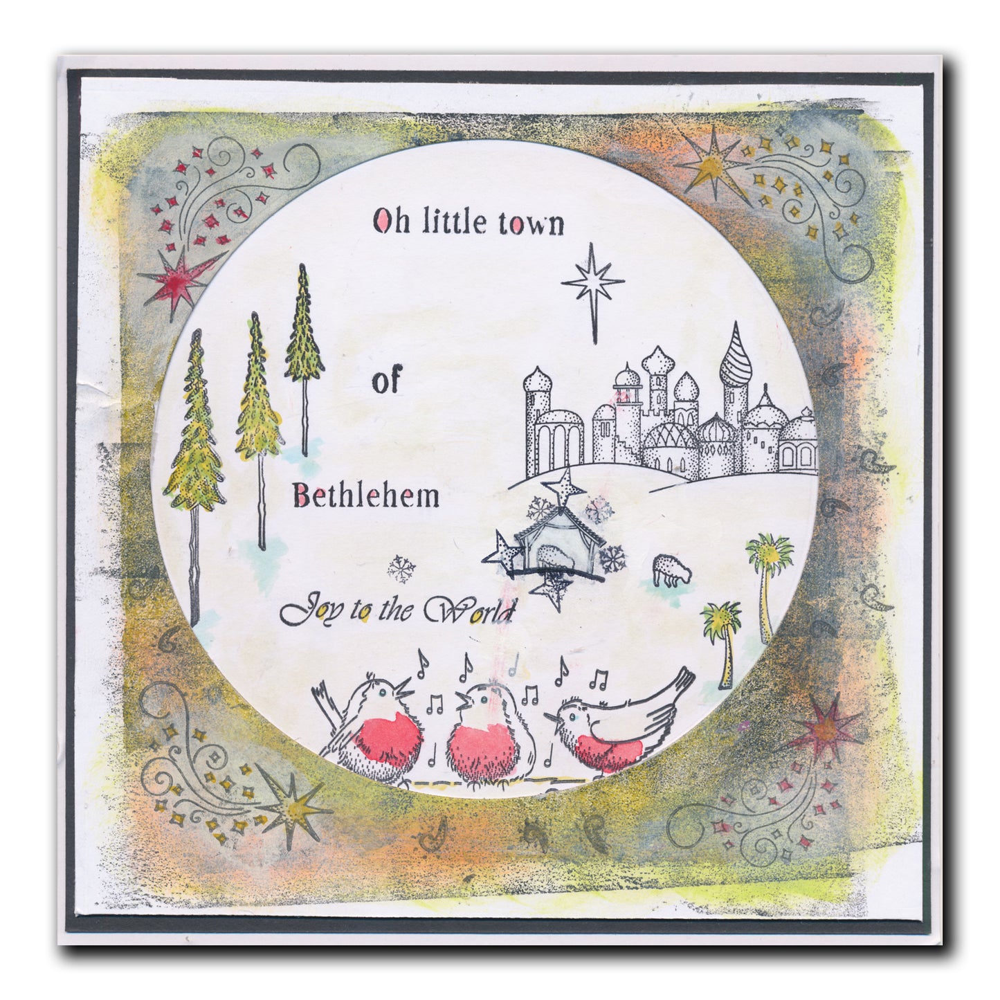 Linda's Oh Little Town of Bethlehem - Christmas Compendium A6 Stamp Set