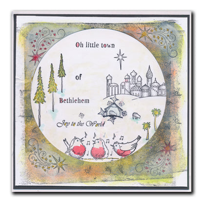Linda's Oh Little Town of Bethlehem - Christmas Compendium A6 Stamp Set