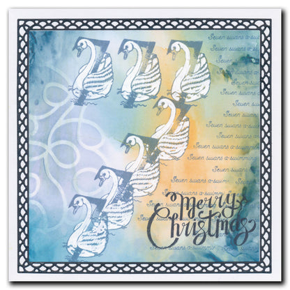 Bijou Barbara's 12 Days of Christmas, Verses & Backdrop Stamp Collection