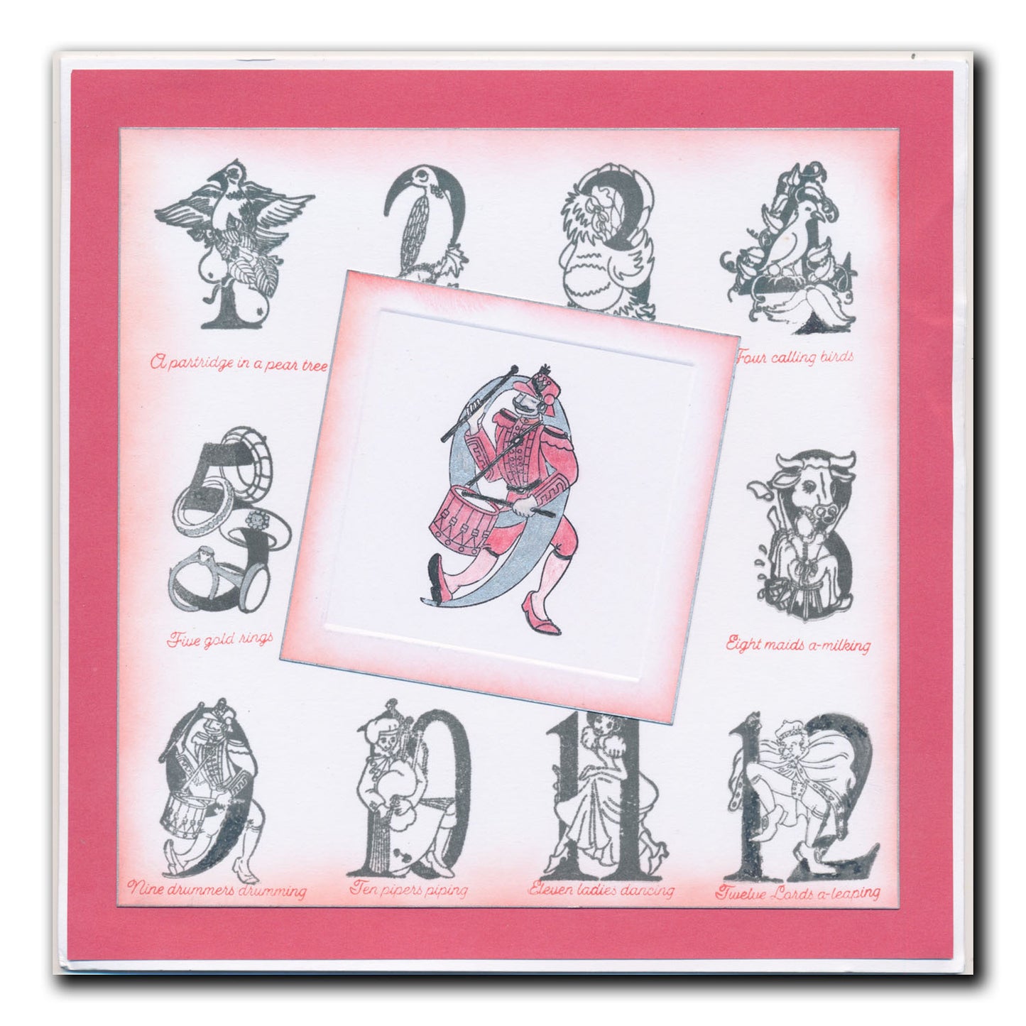 Bijou Barbara's 12 Days of Christmas A5 Stamp Set