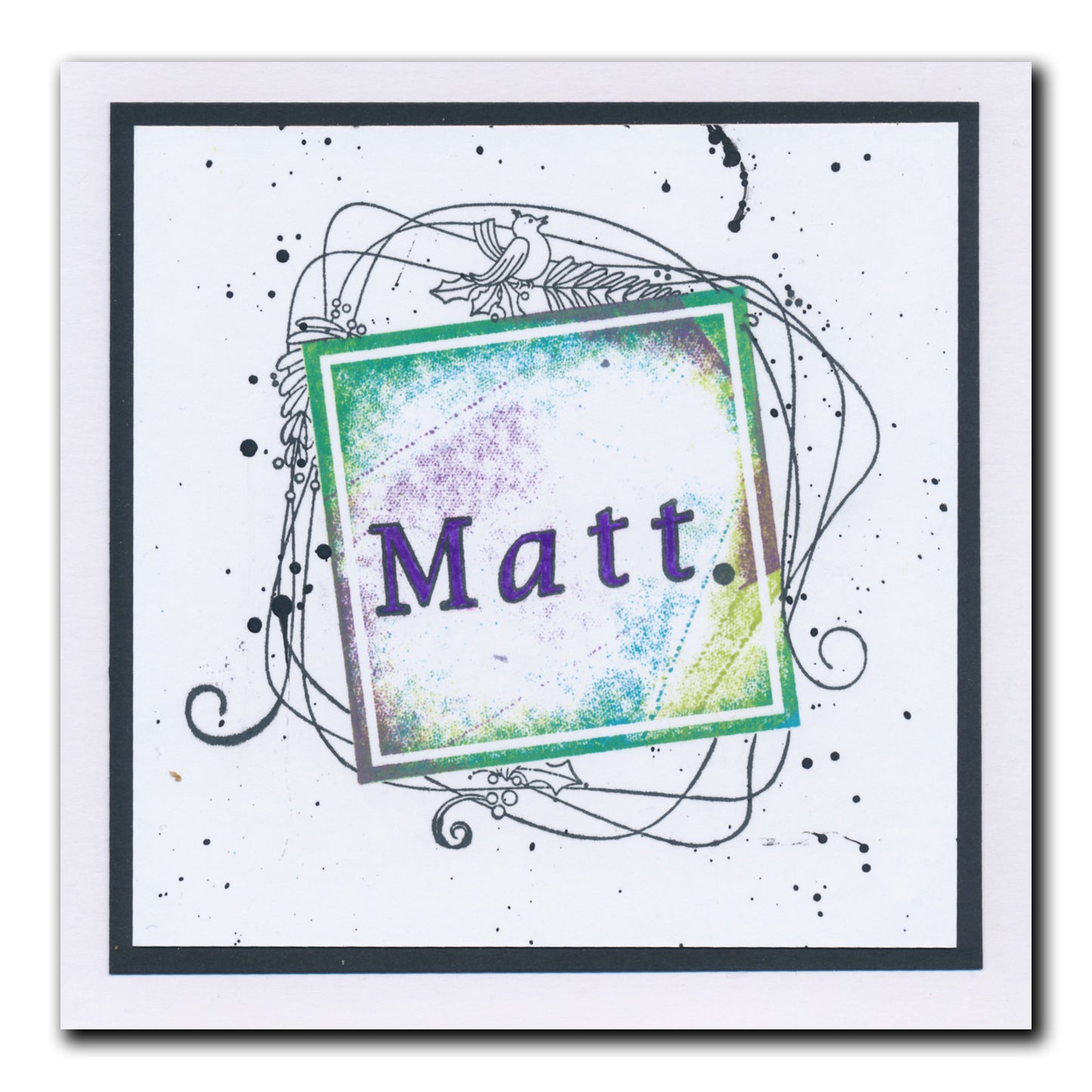 Barbara's Bijou Entwined Winter Wreath A6 Stamp Set