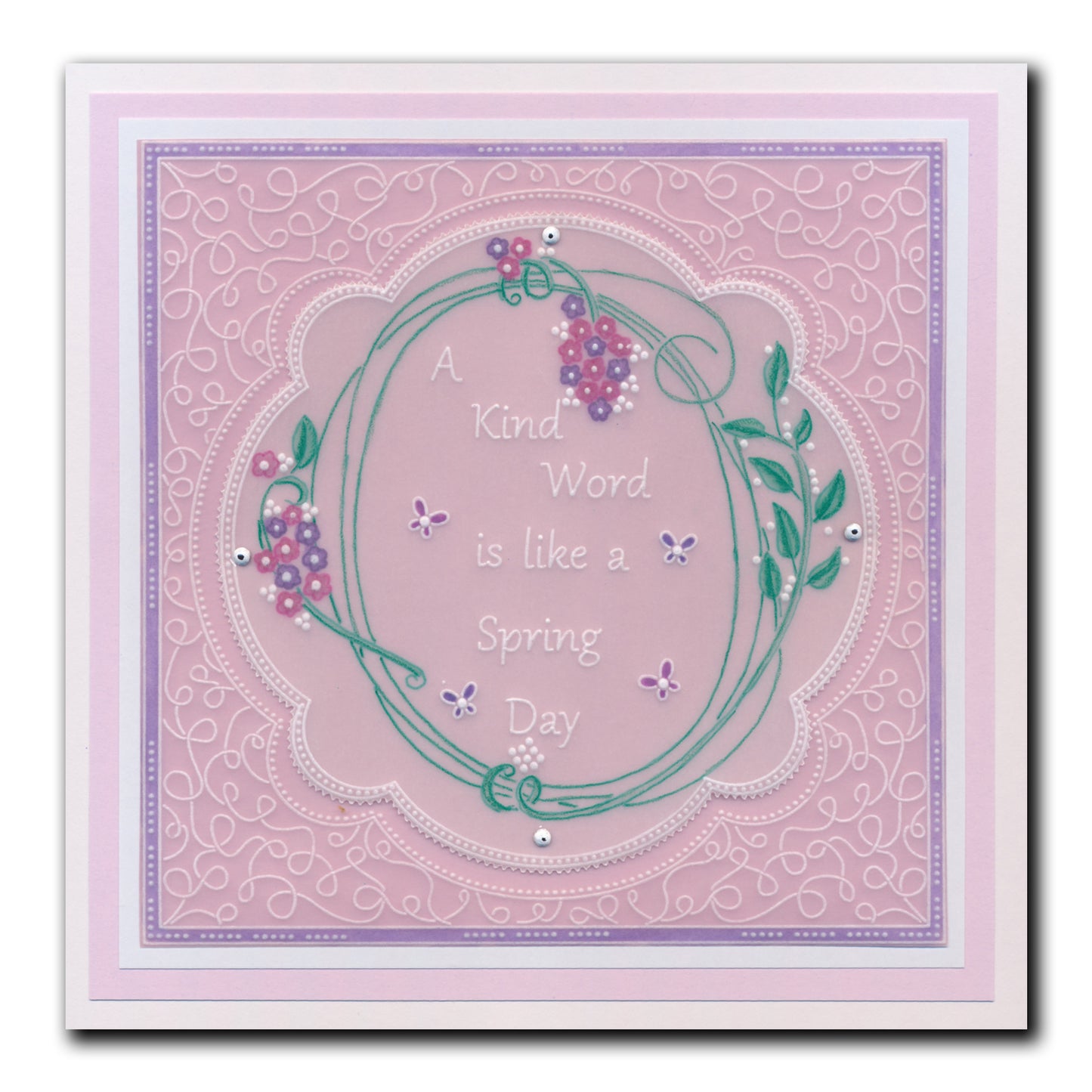 Barbara's Bijou Entwined Summer Wreath A6 Groovi Plate