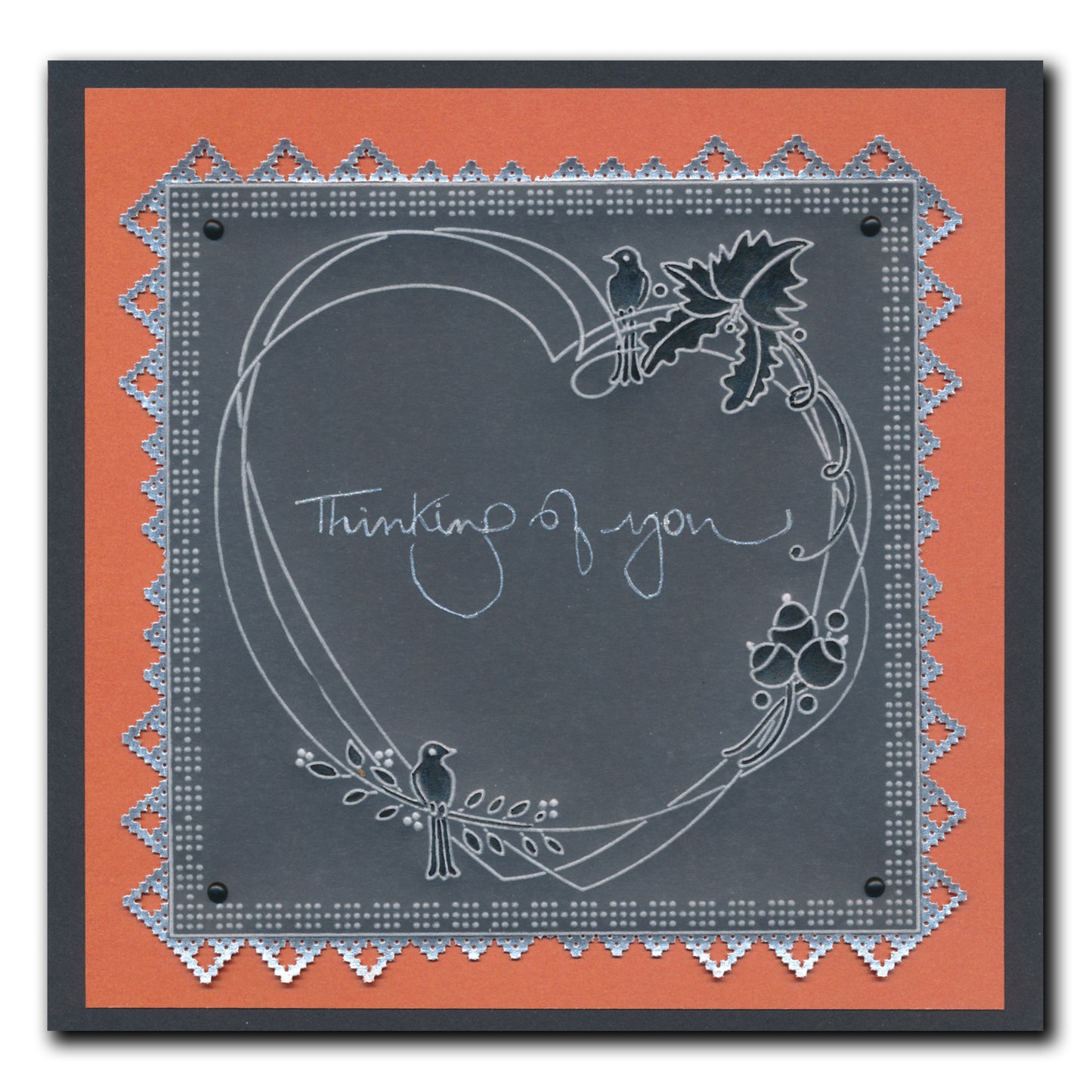 Barbara's Bijou Entwined Autumn Wreath A6 Groovi Plate