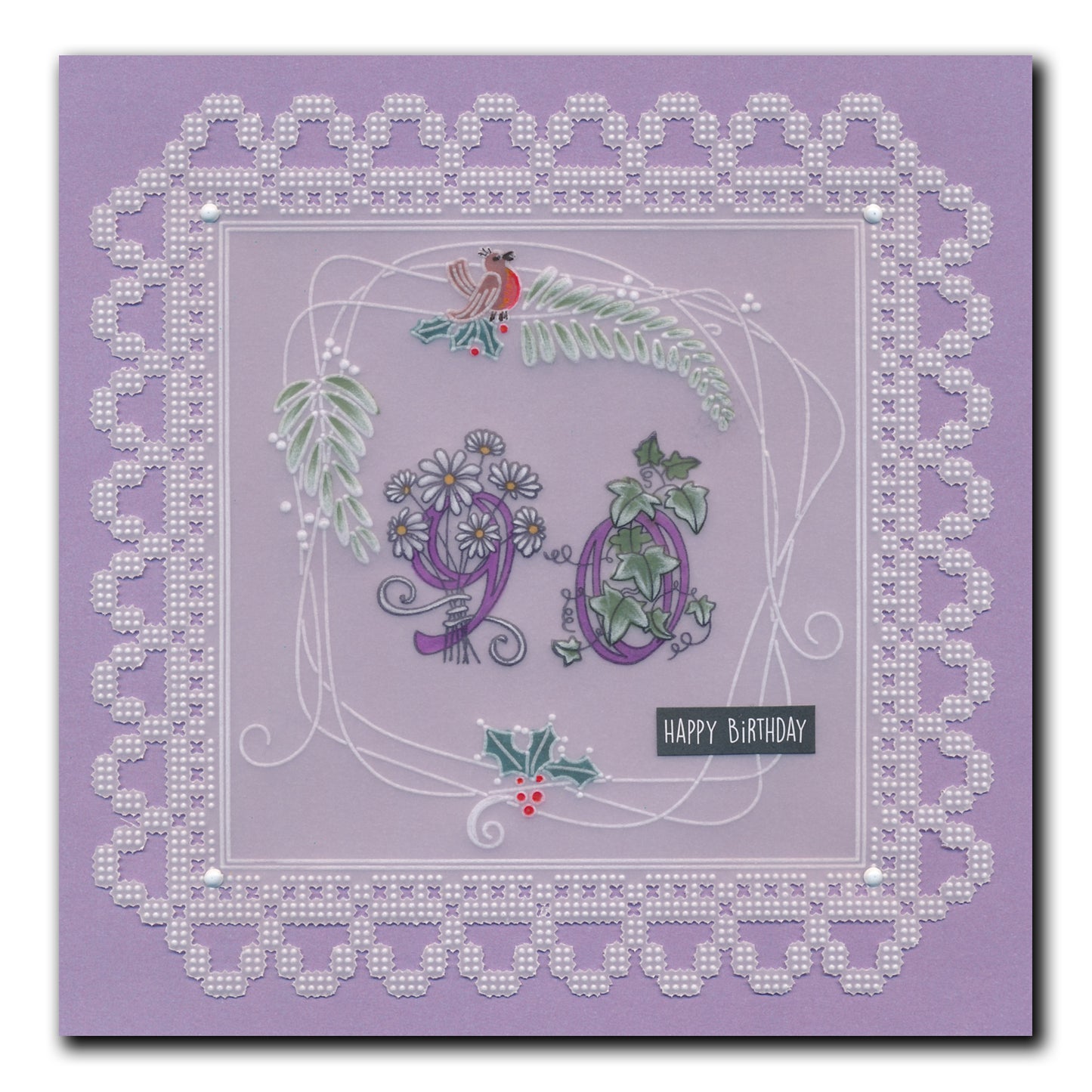 Barbara's Bijou Entwined Winter Wreath A6 Groovi Plate