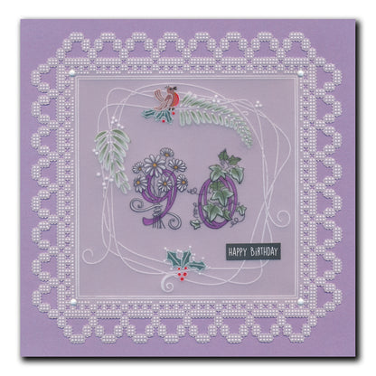 Barbara's Bijou Entwined Winter Wreath A6 Groovi Plate