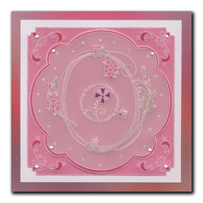 Barbara's Bijou Entwined Summer Wreath A6 Groovi Plate