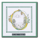 Barbara's Bijou Entwined Summer Wreath A6 Stamp Set