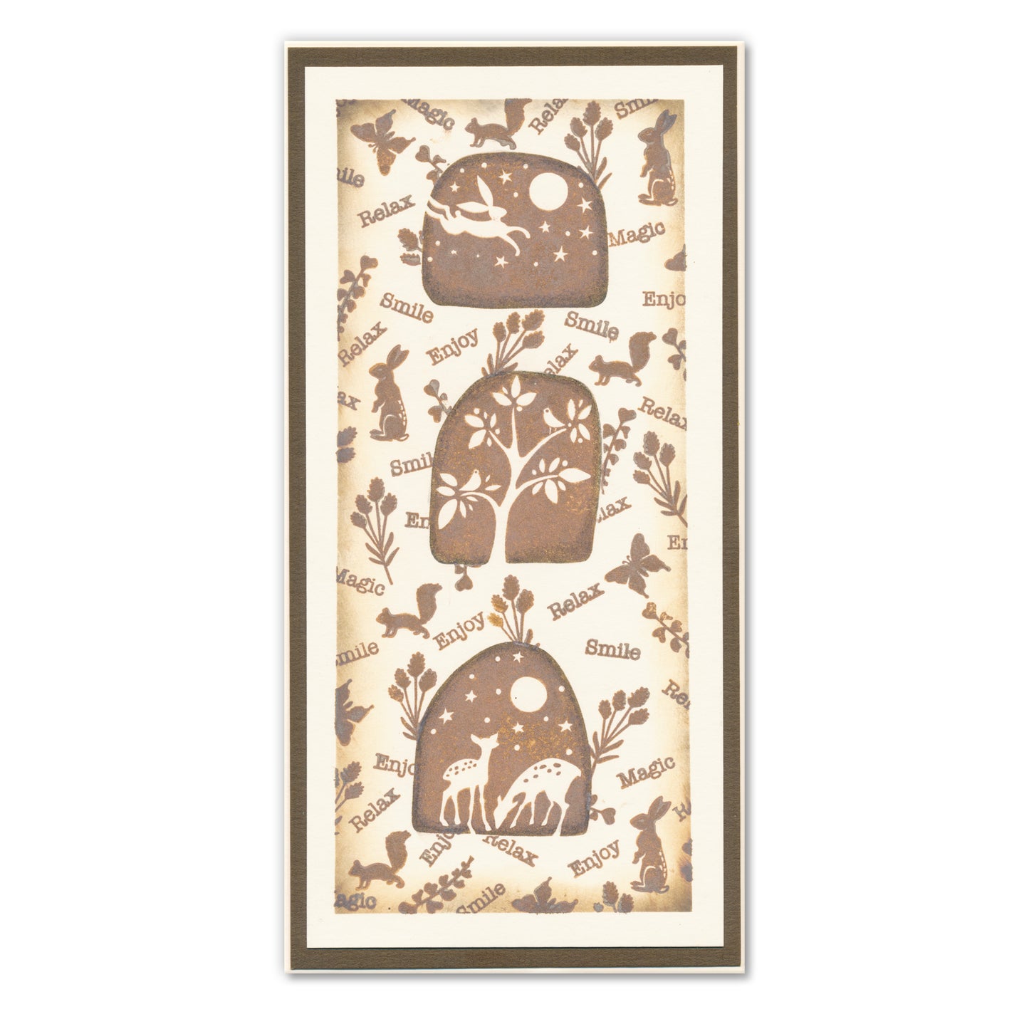 Barbara's Bijou Woodland Art Blocks A5 Stamp Set