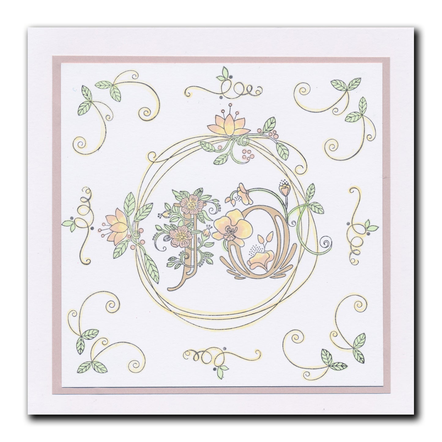 Barbara's Bijou Floral Alphabet A4 Stamp Set