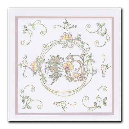 Barbara's Bijou Floral Alphabet A4 Stamp Set