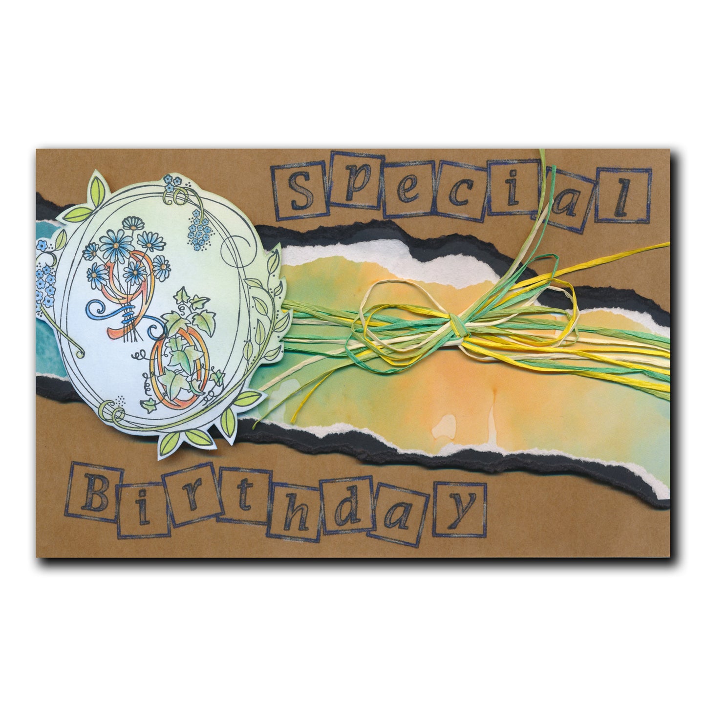 Barbara's Bijou Entwined Summer Wreath A6 Stamp Set