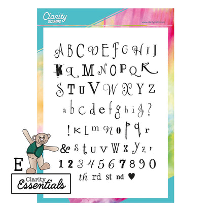 Alphabet & Numbers Word Chains A4 Stamp Set