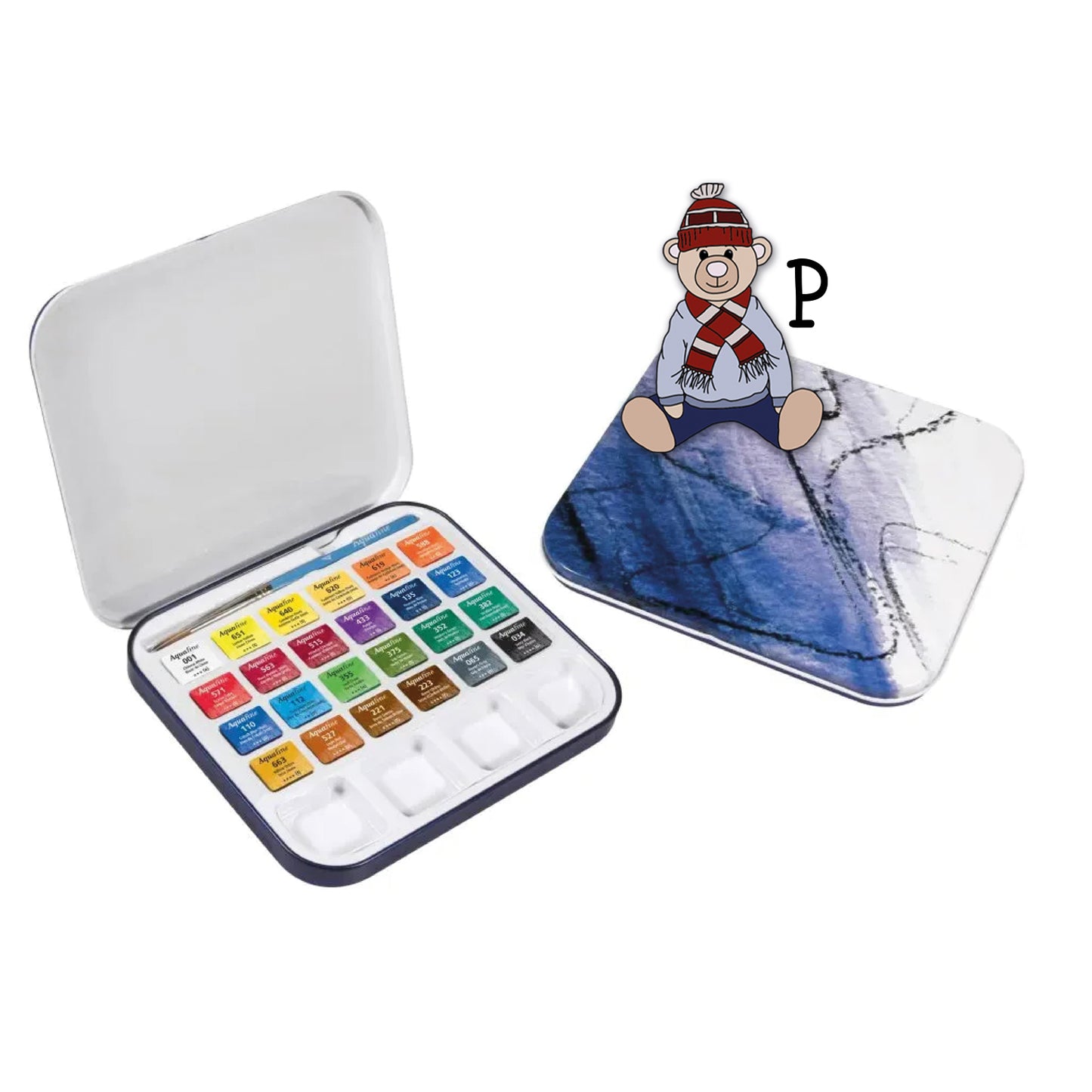 Aquafine Watercolour Travel Tin Set
