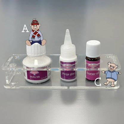 Pergamano Pot Holder with Sticky Ink, Perga Glue & Dorso Oil