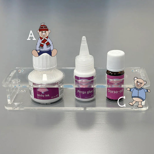 Pergamano Pot Holder with Sticky Ink, Perga Glue & Dorso Oil