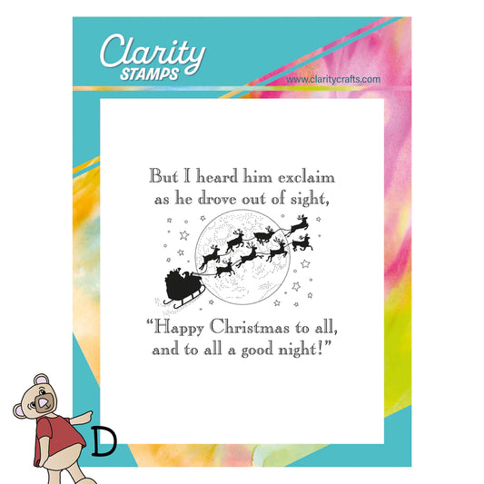 Twas the Night 15 - Good Night - Fine Line A6 Square Stamp