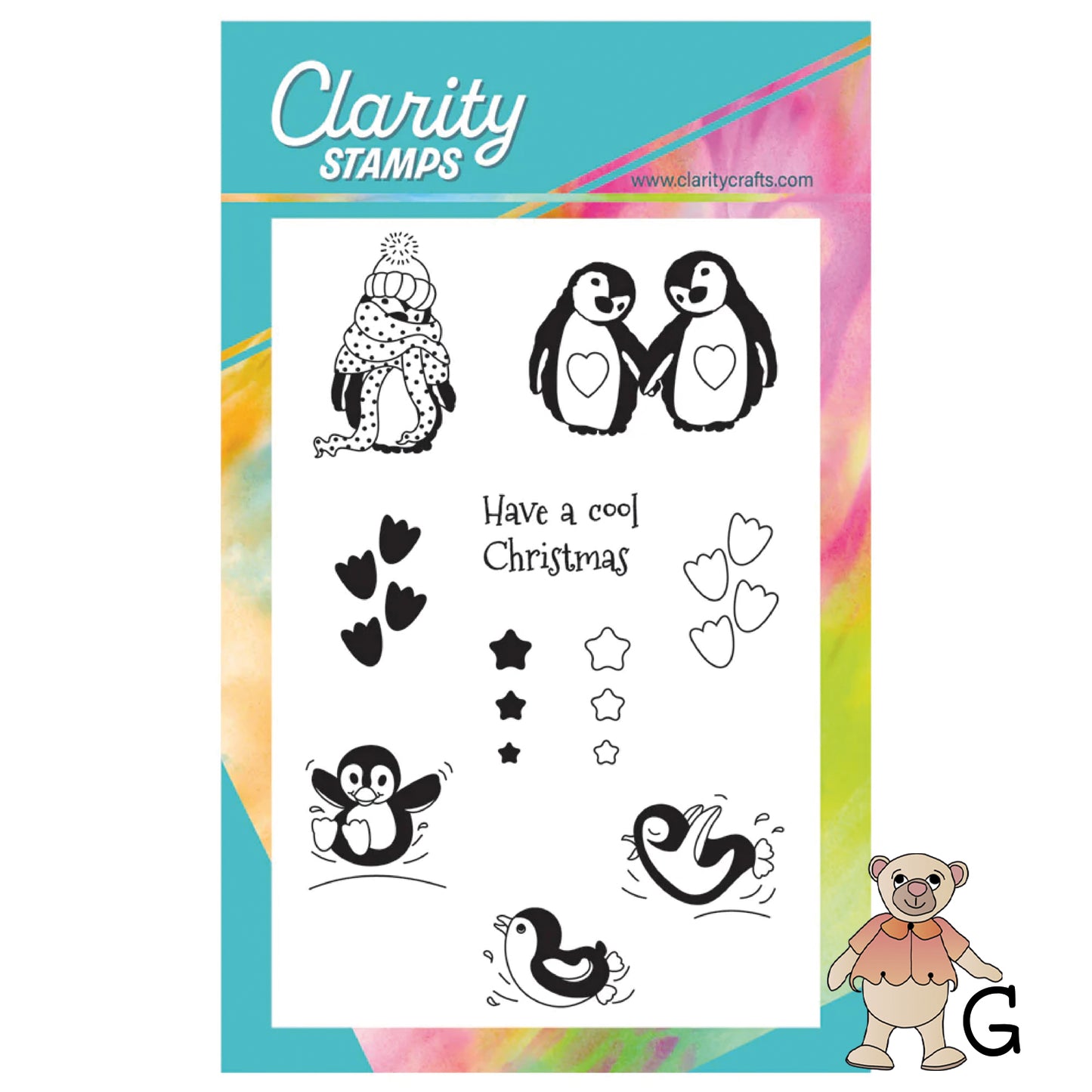 Family of Penguins A6 Stamp & Mask Set