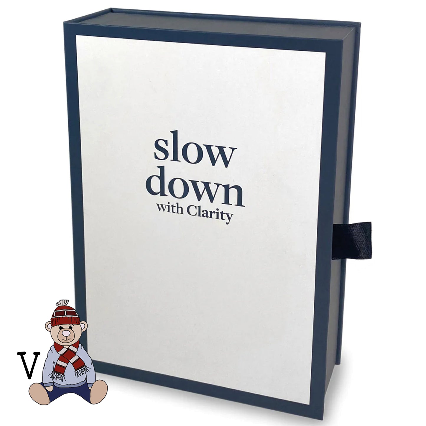 Slow Down with Clarity Deluxe Book Box Storage