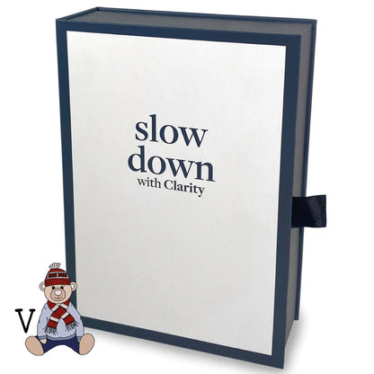 Slow Down with Clarity Deluxe Book Box Storage