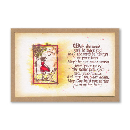Blustery Day - Girl in the Wind A6 Stamp Set