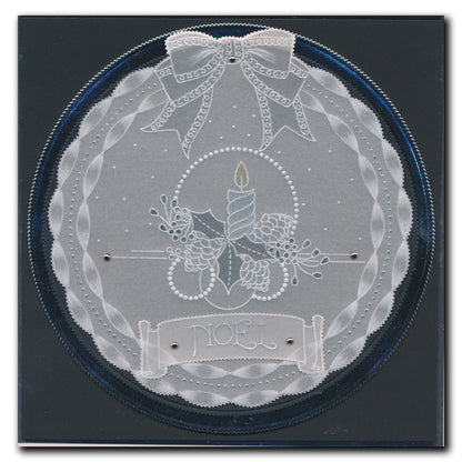 Linda's Hearty Wreath & Christmas Banners A4 Square & A5 Square Groovi Plate Duo