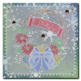 Linda's Woven Wreath & Ribbons and Bows A4 Square & A5 Square Groovi Plate Duo