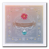 Linda's Hearty Wreath & Christmas Banners A4 Square & A5 Square Groovi Plate Duo