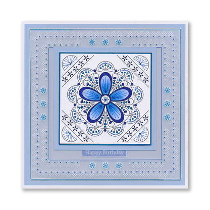 Paper Stitch by Clarity - 03 - Buttercups & Fans Embroidery Card Pack
